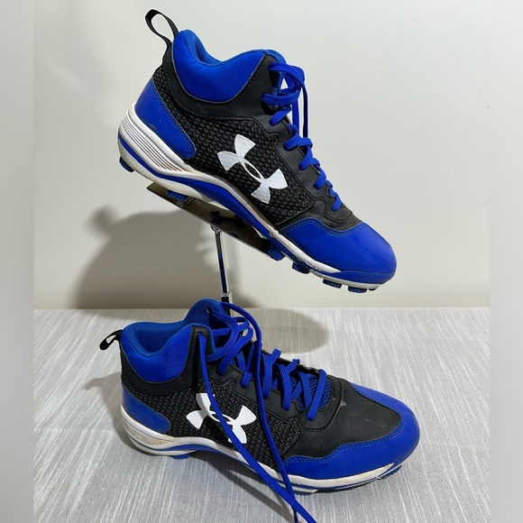 Under Armour MLB authentic high top baseball cleats, men's size 8.5 - Picture 1 of 6